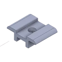 Mid Clamp — Aluminium 6063 T6 solar mounting accessory